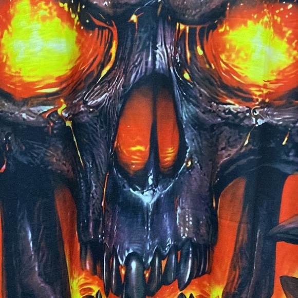 MONSTER ENERGY LOGO SCARY SKULL ALL OVER PRINT SHIRT 3D T-SHIRT |Size Medium - Picture 3 of 6